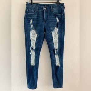 True Religion Women's Skinny Jeans - Dark Blue